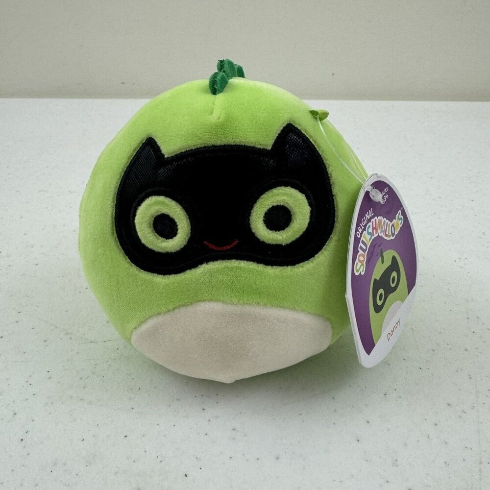 Squishmallow Halloween Danny 4.5" Green Dino With Mask Squishmallows